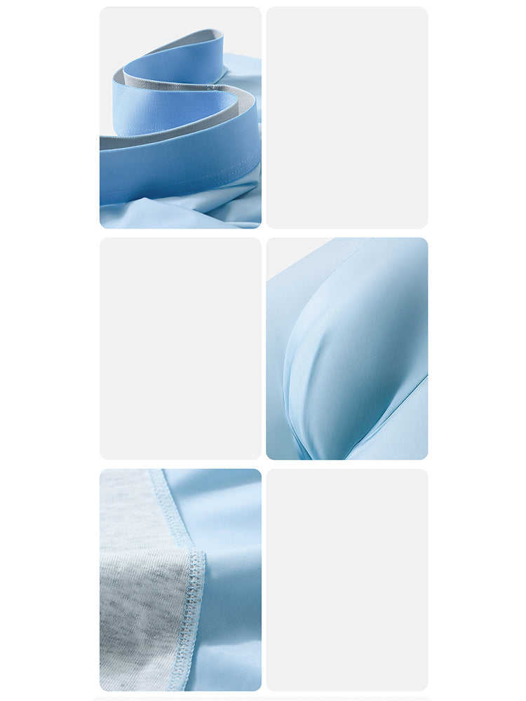 4-Pack Men's Stretch Fit Anti-Odor Seamless Ice Silk Trunks | dmunderwear detail image 11