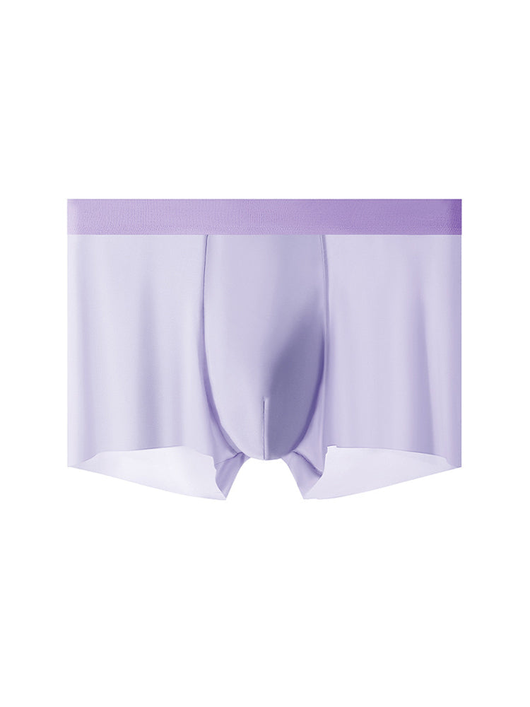 4-Pack Men's Stretch Fit Anti-Odor Seamless Ice Silk Trunks | dmunderwear detail image 15