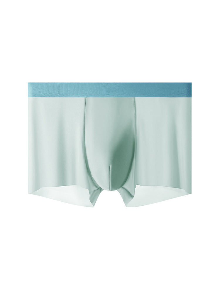 4-Pack Men's Stretch Fit Anti-Odor Seamless Ice Silk Trunks | dmunderwear detail image 18