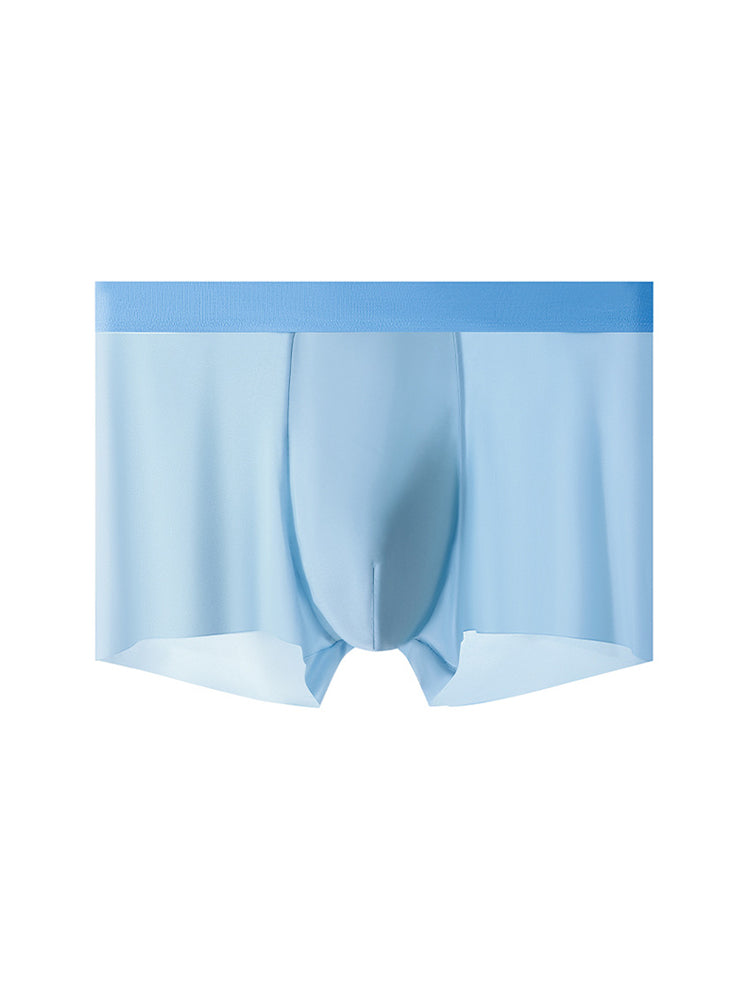 4-Pack Men's Stretch Fit Anti-Odor Seamless Ice Silk Trunks | dmunderwear detail image 19