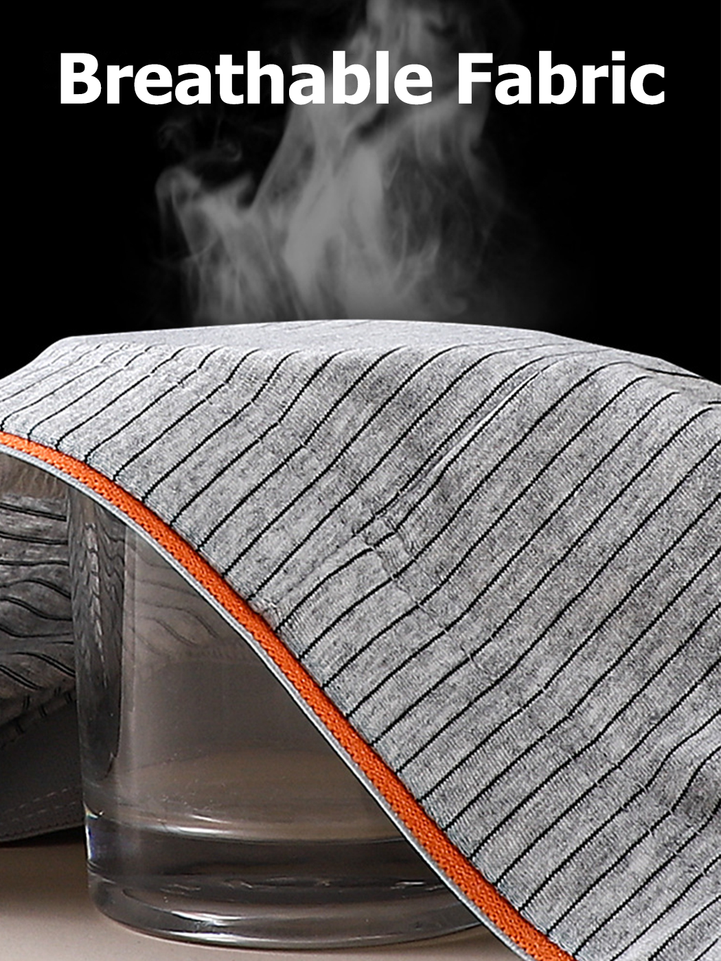 4 Pack Men's Striped Printed Breathable Cotton Trunks | dmunderwear detail image 4