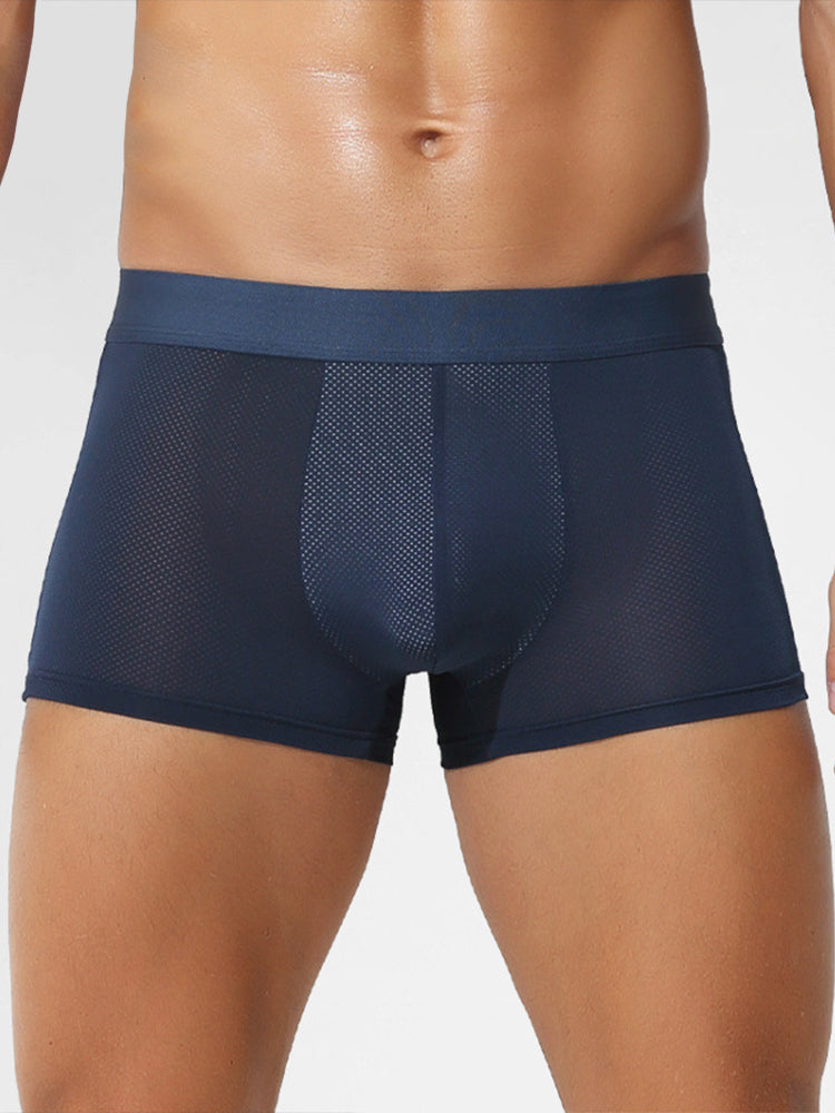 4 Pack Men's Thin Ultra Breathable Mesh Trunks | dmunderwear