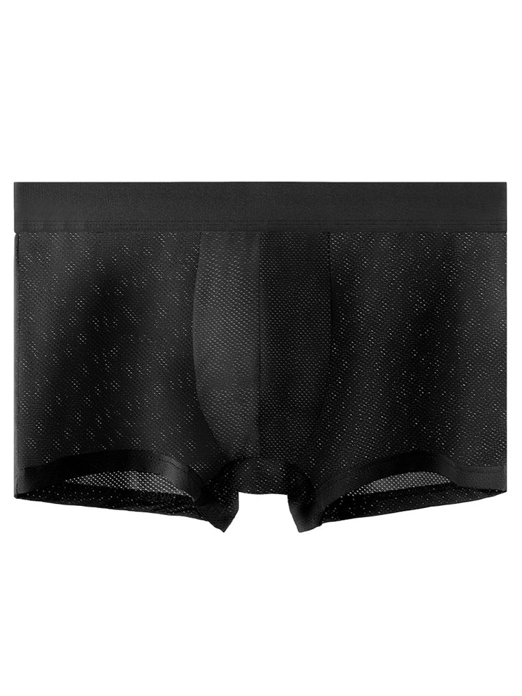 4 Pack Men's Thin Ultra Breathable Mesh Trunks | dmunderwear detail image 13