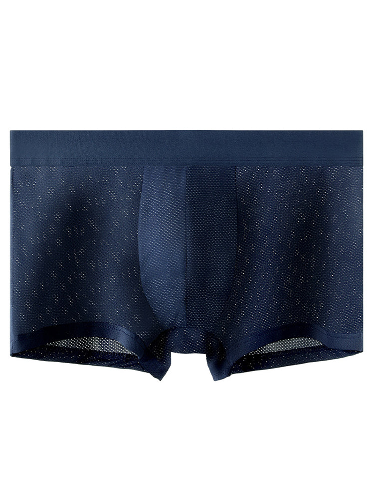 4 Pack Men's Thin Ultra Breathable Mesh Trunks | dmunderwear detail image 15