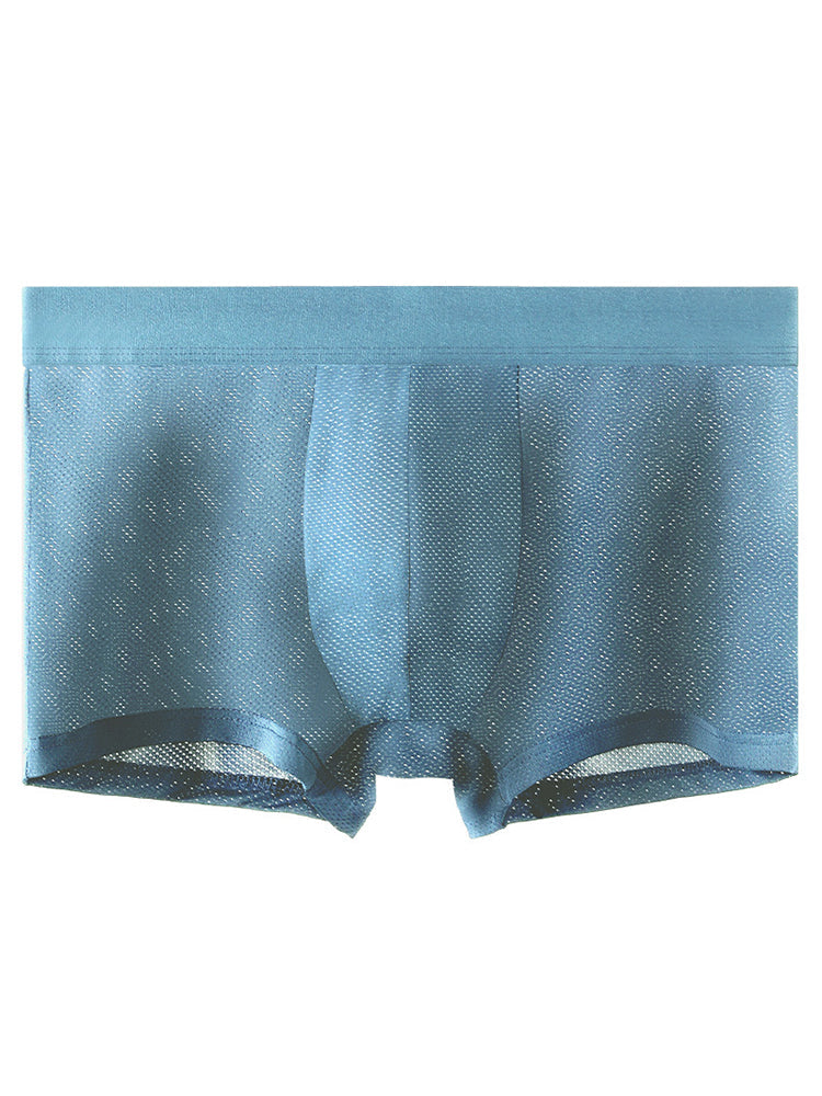 4 Pack Men's Thin Ultra Breathable Mesh Trunks | dmunderwear detail image 17