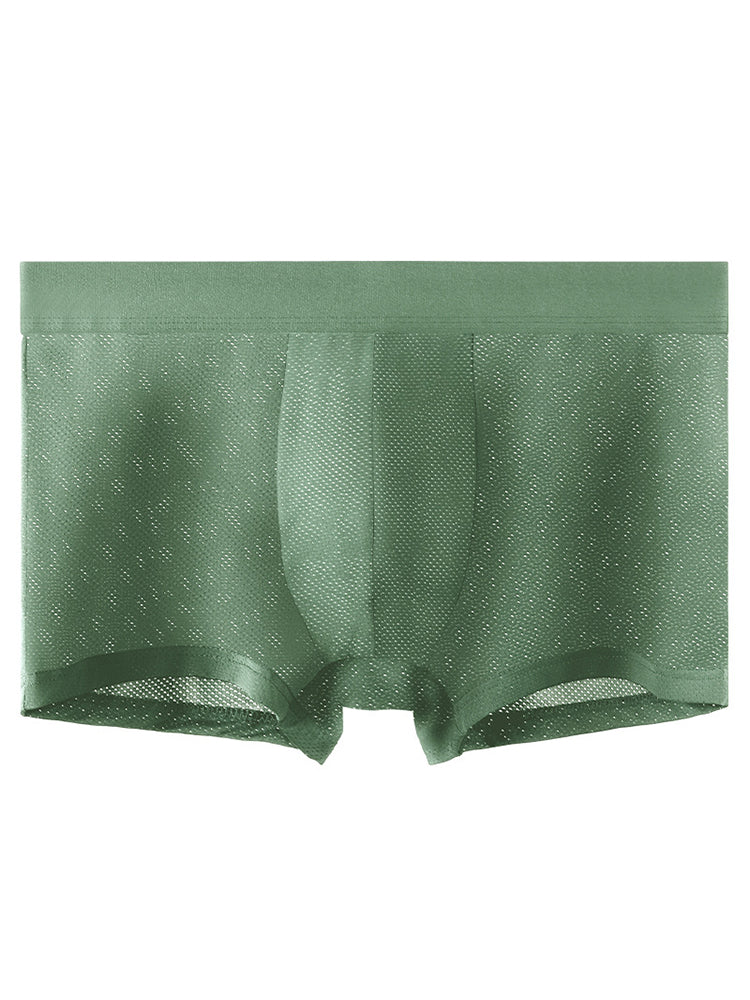 4 Pack Men's Thin Ultra Breathable Mesh Trunks | dmunderwear detail image 19