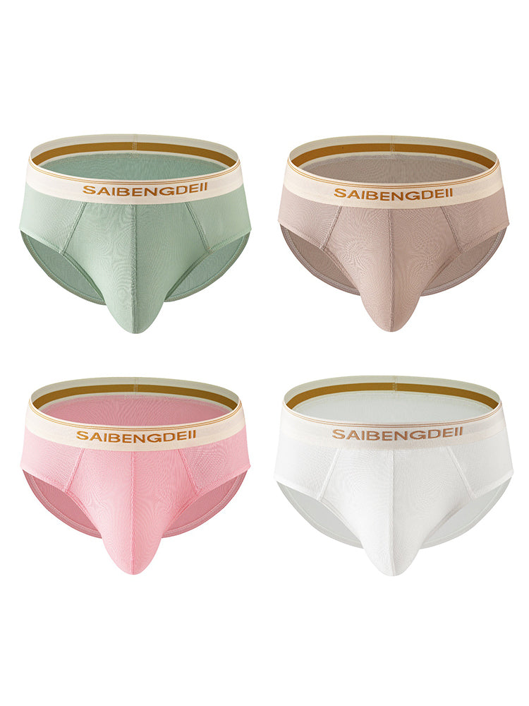 Men's Threaded Fabric U-Raised Low Rise Trunks | dmunderwear detail image 12