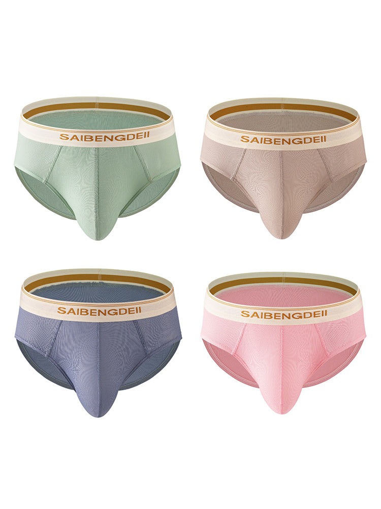 Men's Threaded Fabric U-Raised Low Rise Trunks | dmunderwear detail image 2