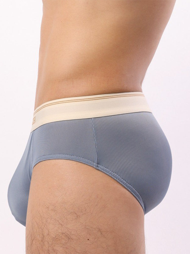 Men's Threaded Fabric U-Raised Low Rise Trunks | dmunderwear detail image 4