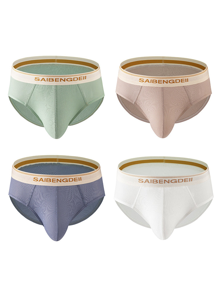 Men's Threaded Fabric U-Raised Low Rise Trunks | dmunderwear detail image 7
