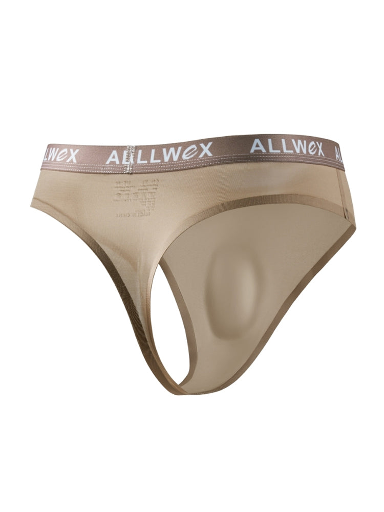 4 Pack Men's Trendy Design Solid Color Quick-Dry Breathable Thongs | dmunderwear detail image 19