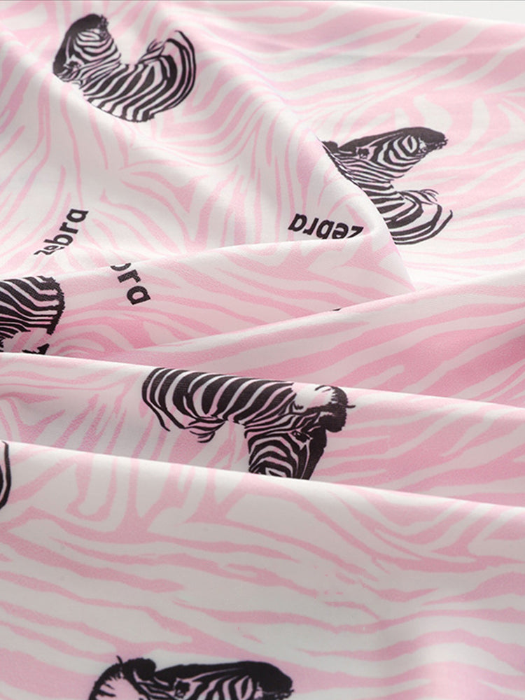 4-Pack Men's Trendy Print Ice Silk Mid-Rise Trunks | dmunderwear detail image 5
