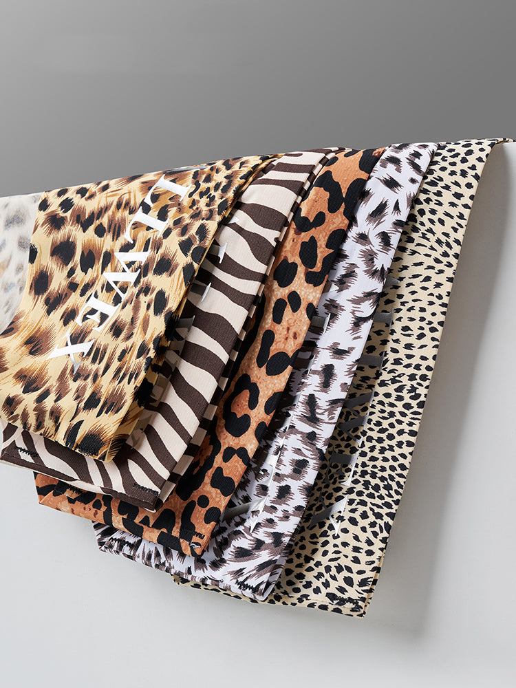 4 Pack Men's U-Pouch Leopard Print Sexy & Contour Fit Briefs | dmunderwear detail image 12