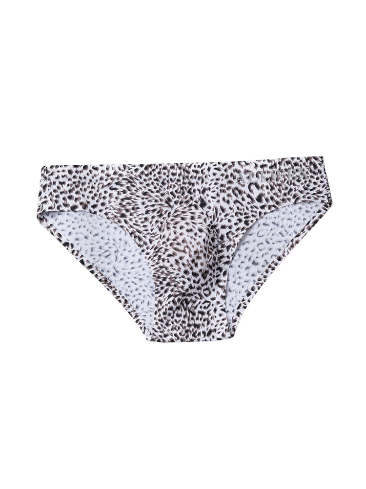 4 Pack Men's U-Pouch Leopard Print Sexy & Contour Fit Briefs | dmunderwear detail image 15