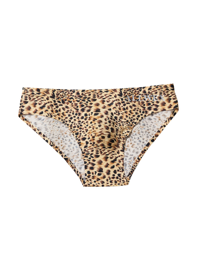 4 Pack Men's U-Pouch Leopard Print Sexy & Contour Fit Briefs | dmunderwear detail image 18