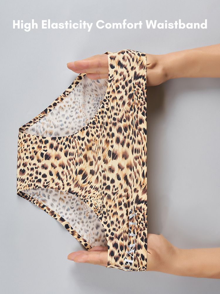 4 Pack Men's U-Pouch Leopard Print Sexy & Contour Fit Briefs | dmunderwear detail image 4