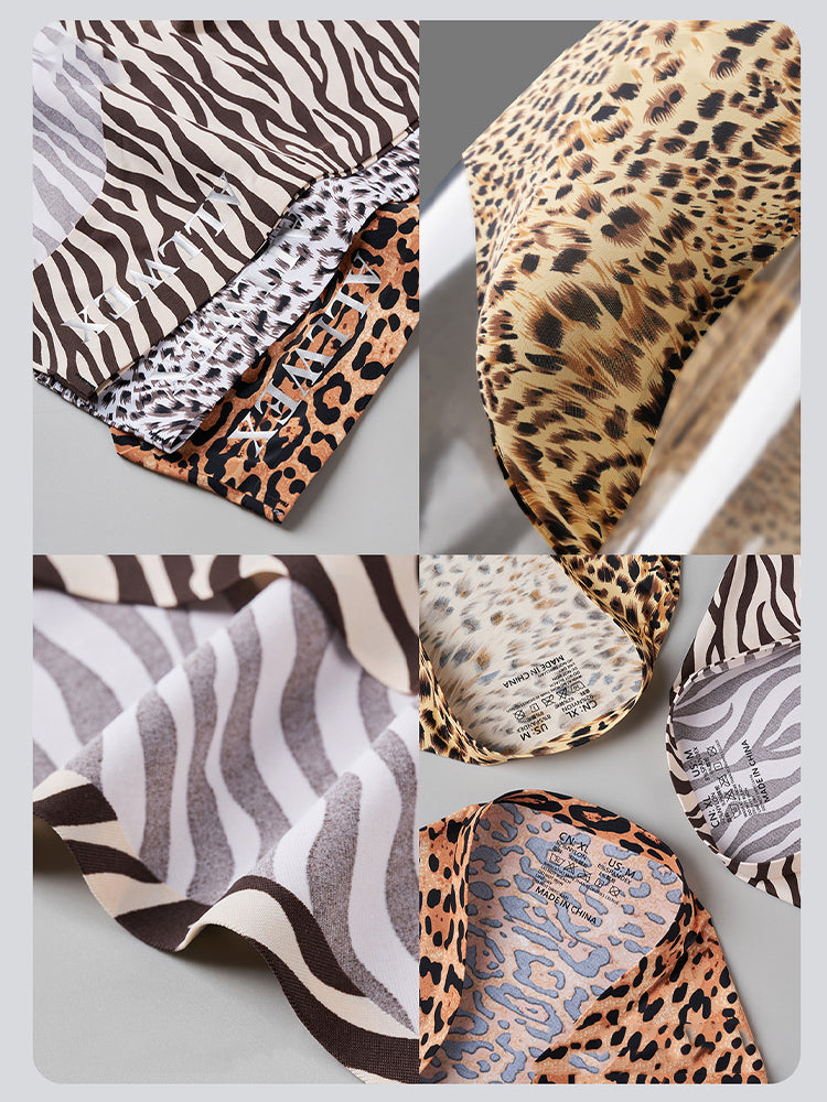 4 Pack Men's U-Pouch Leopard Print Sexy & Contour Fit Briefs | dmunderwear detail image 9