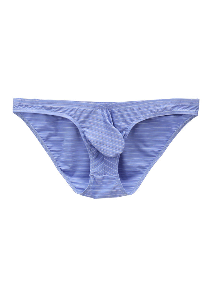 4 Pack Men's U-Pouch Striped Low-Rise Breathable & Sexy Briefs | dmunderwear