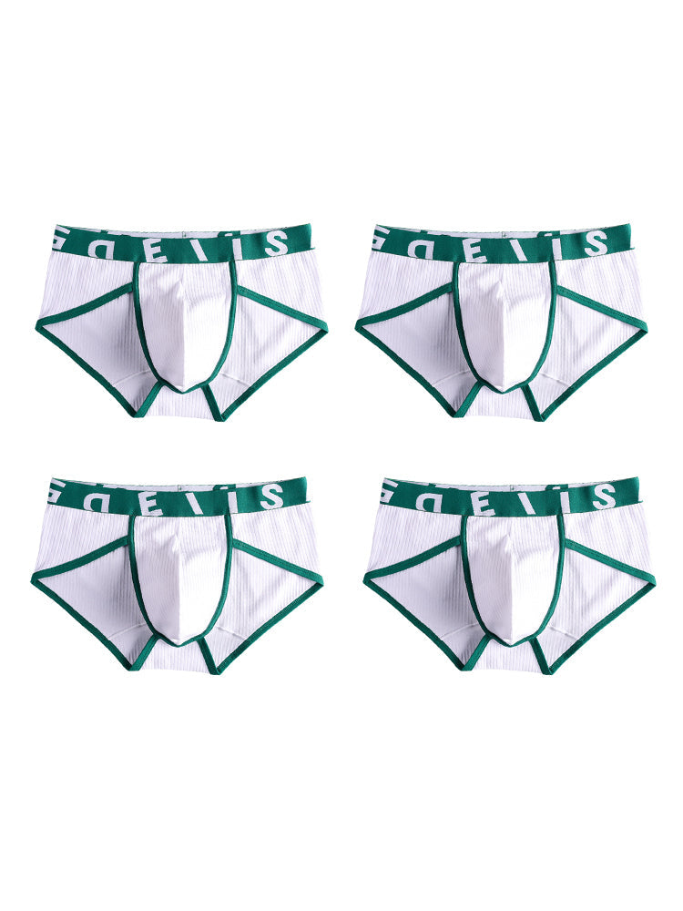 4-pack Men's Ultra-Soft Breathable Cotton High-Stretch Briefs | dmunderwear detail image 14