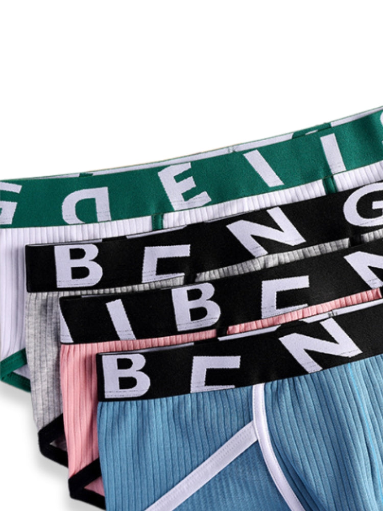 4-pack Men's Ultra-Soft Breathable Cotton High-Stretch Briefs | dmunderwear detail image 6