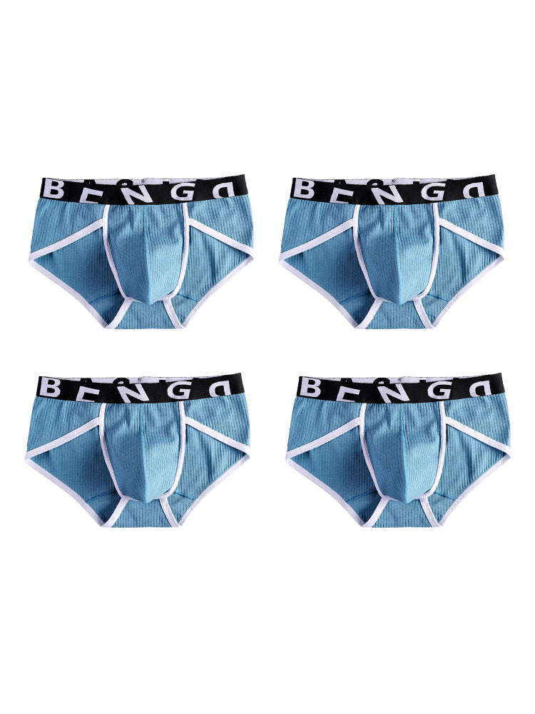 4-pack Men's Ultra-Soft Breathable Cotton High-Stretch Briefs | dmunderwear detail image 8