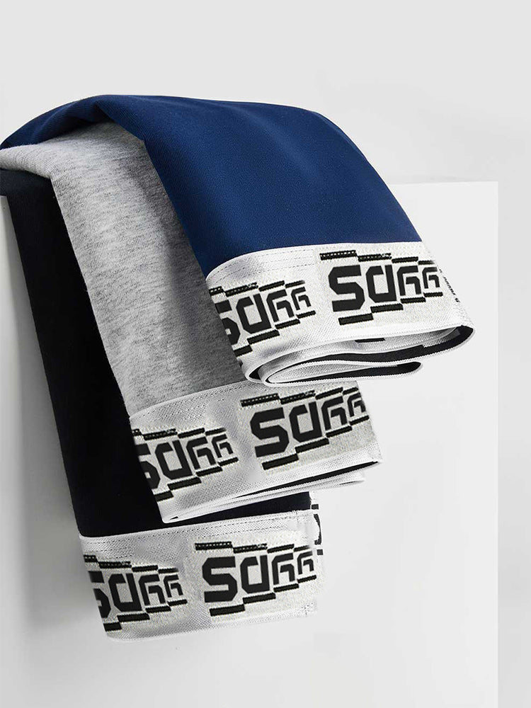4 Pack Men's 10A Antibacterial Cotton Trunks with Oyster Massage Pouch | dmunderwear detail image 10