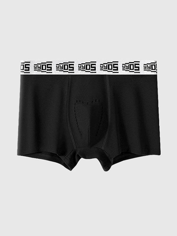 4 Pack Men's 10A Antibacterial Cotton Trunks with Oyster Massage Pouch | dmunderwear detail image 15