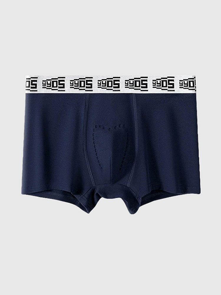4 Pack Men's 10A Antibacterial Cotton Trunks with Oyster Massage Pouch | dmunderwear detail image 16