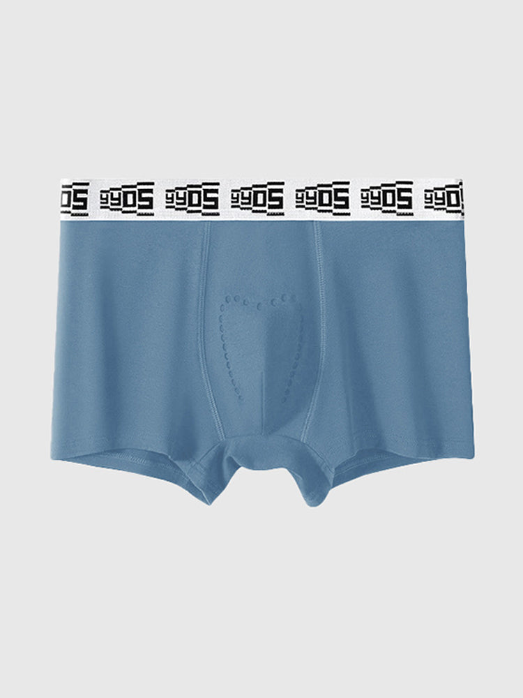 4 Pack Men's 10A Antibacterial Cotton Trunks with Oyster Massage Pouch | dmunderwear detail image 17