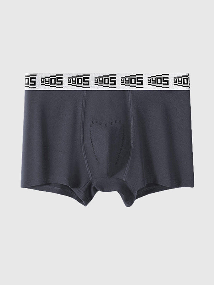 4 Pack Men's 10A Antibacterial Cotton Trunks with Oyster Massage Pouch | dmunderwear detail image 18