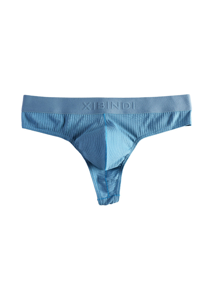 4-Pack Men's Ultra-Soft Cotton Mid-Rise Stay-Put Fit Seamless Thong | dmunderwear detail image 10