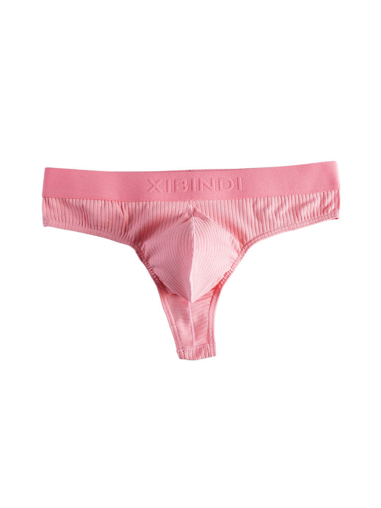 4-Pack Men's Ultra-Soft Cotton Mid-Rise Stay-Put Fit Seamless Thong | dmunderwear detail image 12