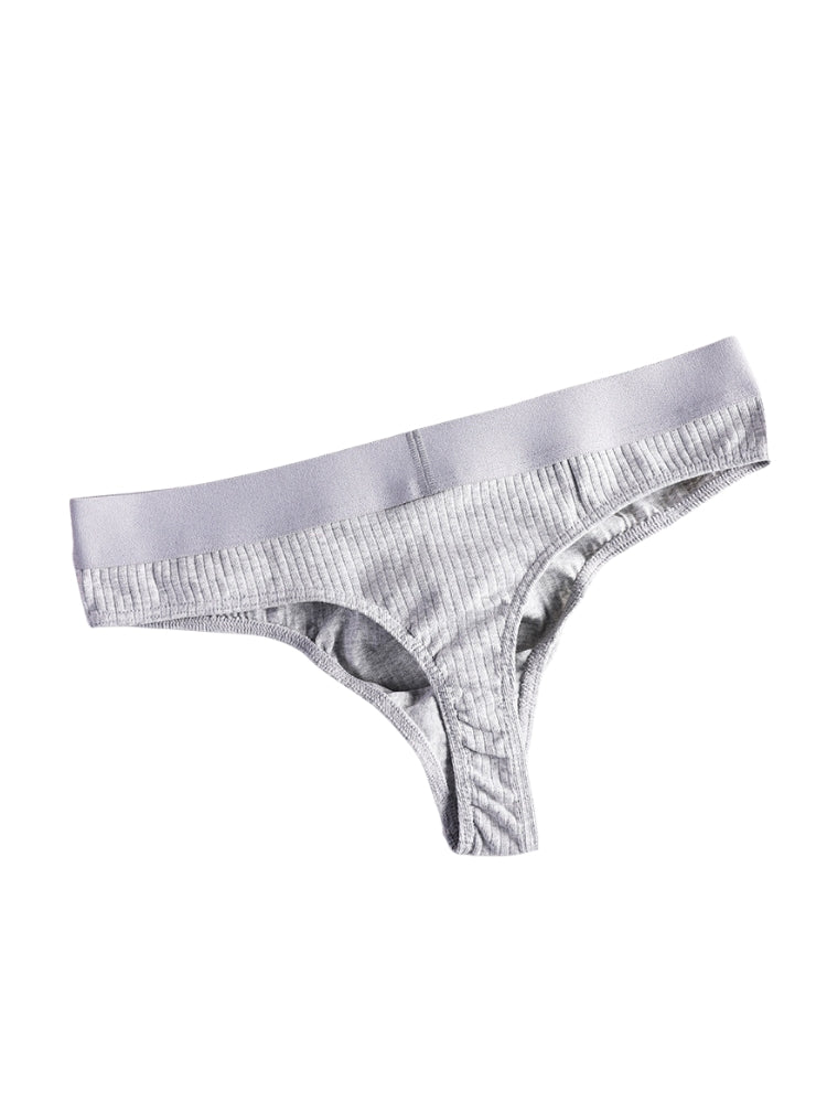 4-Pack Men's Ultra-Soft Cotton Mid-Rise Stay-Put Fit Seamless Thong | dmunderwear detail image 6