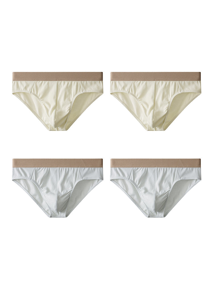 4 Pack Men's Ultra-Soft Cotton Seamless Comfort Supportive Fit Briefs | dmunderwear detail image 11