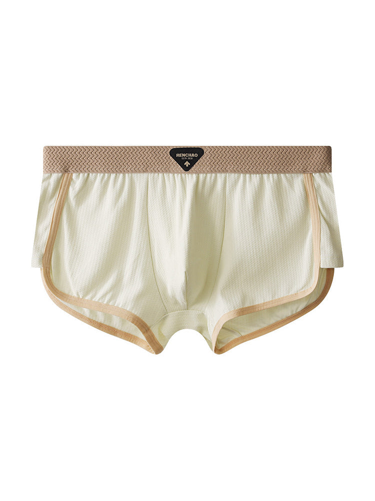 4 Pack Men's Ultra-Soft Premium Cotton Seamless Comfort Trunks | dmunderwear detail image 10