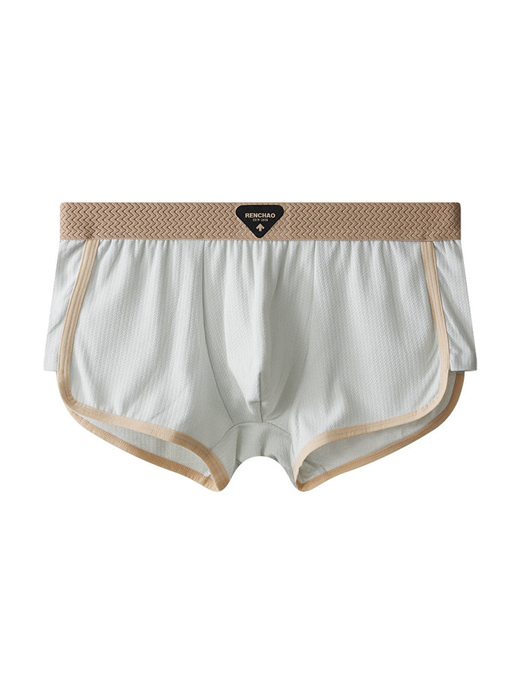 4 Pack Men's Ultra-Soft Premium Cotton Seamless Comfort Trunks | dmunderwear detail image 8