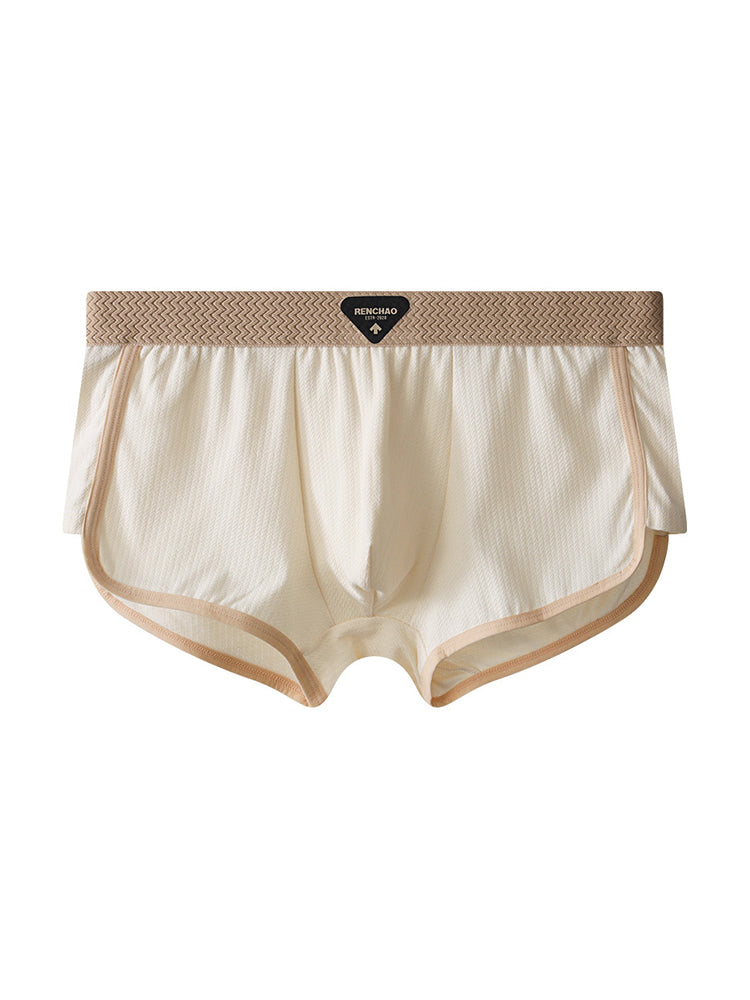 4 Pack Men's Ultra-Soft Premium Cotton Seamless Comfort Trunks | dmunderwear detail image 9