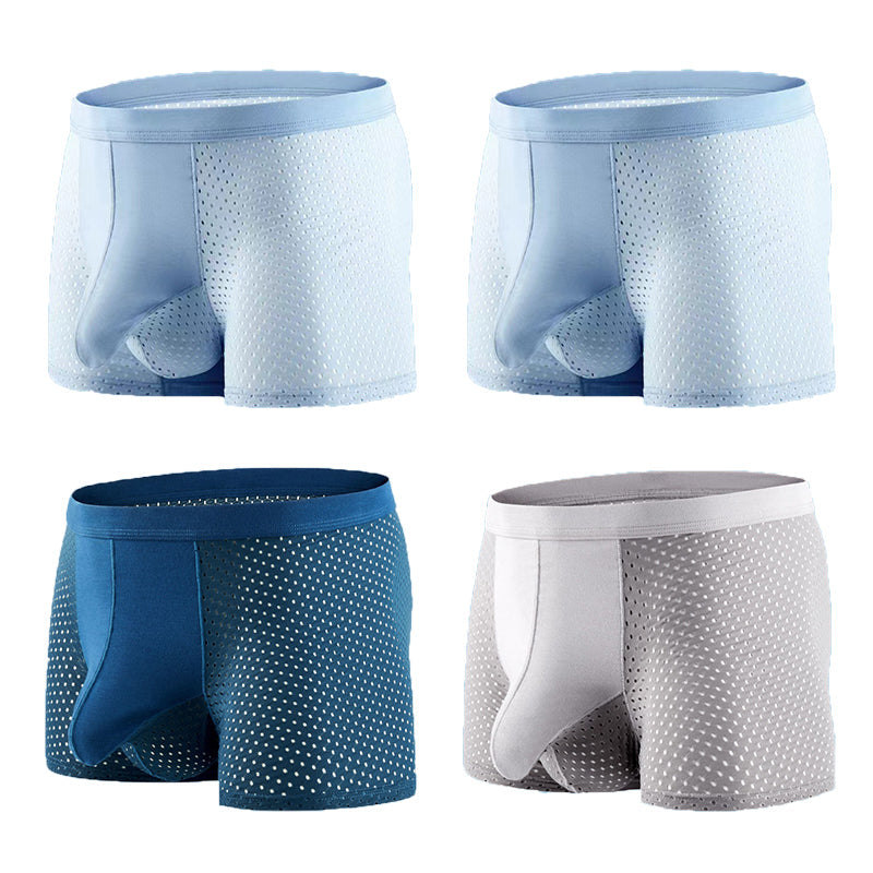 4 Pack Breathable Mesh Ball Pouch Underwear | dmunderwear detail image 14