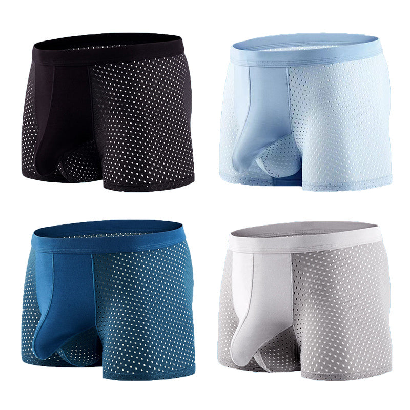 4 Pack Breathable Mesh Ball Pouch Underwear | dmunderwear detail image 2