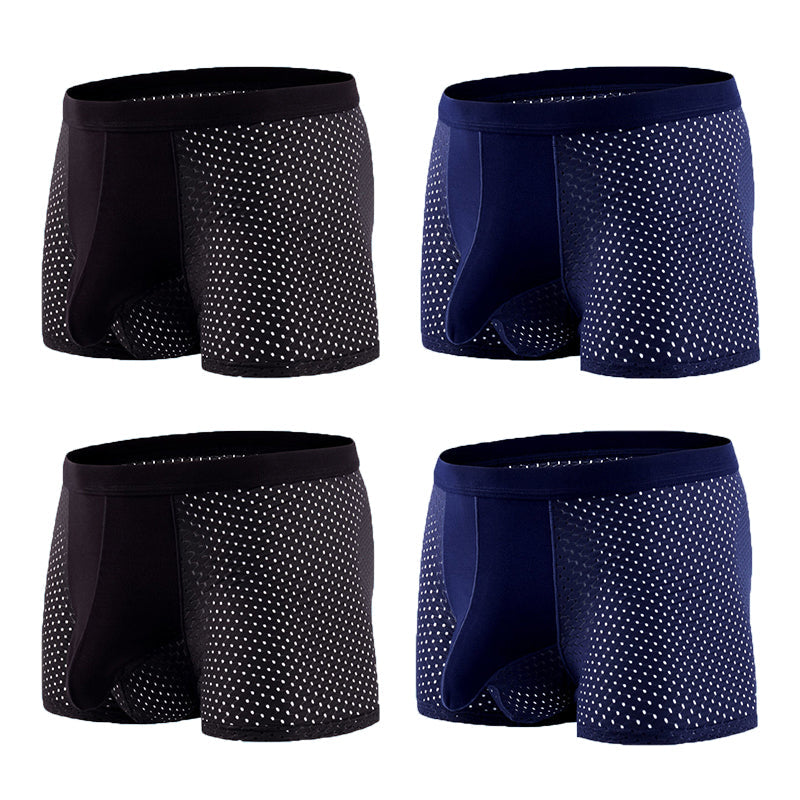 4 Pack Breathable Mesh Ball Pouch Underwear | dmunderwear detail image 20