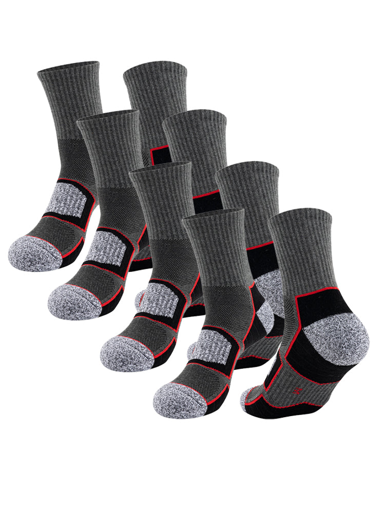 4 Pack Mid-Crew Thick Cushioned Sports Socks | dmunderwear detail image 11