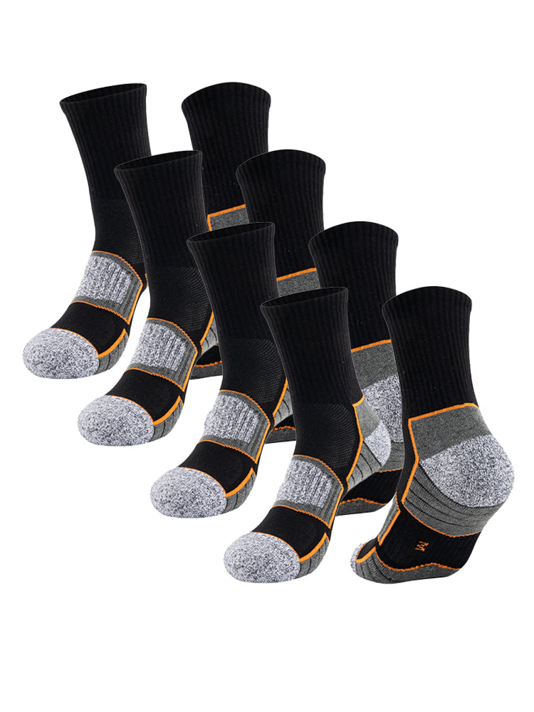 4 Pack Mid-Crew Thick Cushioned Sports Socks | dmunderwear detail image 12