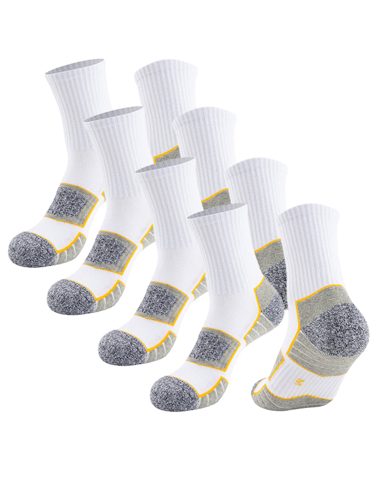 4 Pack Mid-Crew Thick Cushioned Sports Socks | dmunderwear detail image 7