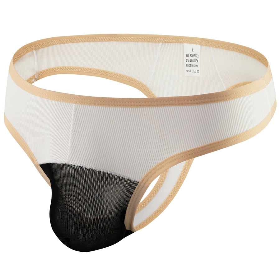 4 Pack Oasis Sheer Pouch Thong | dmunderwear detail image 4