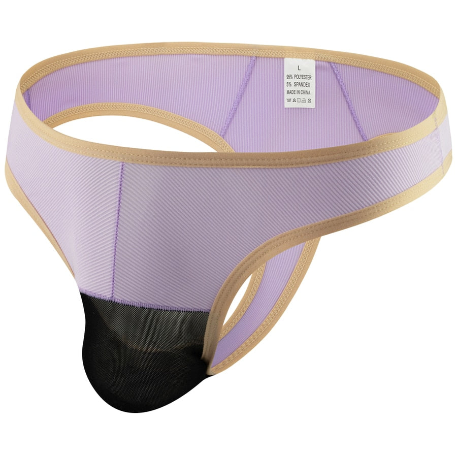 4 Pack Oasis Sheer Pouch Thong | dmunderwear detail image 9