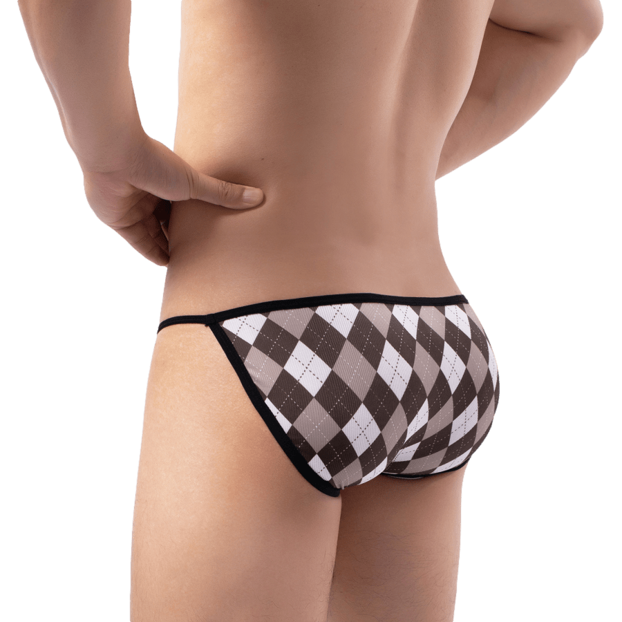 4 Pack Plaid String Bikini | dmunderwear detail image 3