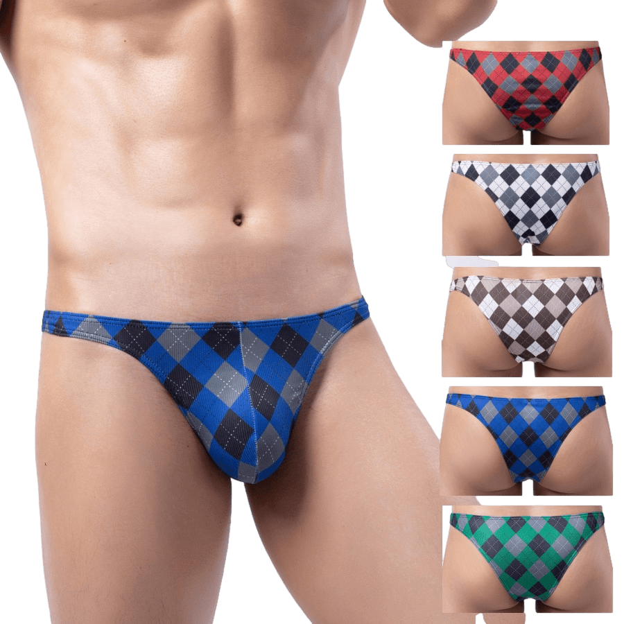4 Pack Plaid V Bikini | dmunderwear