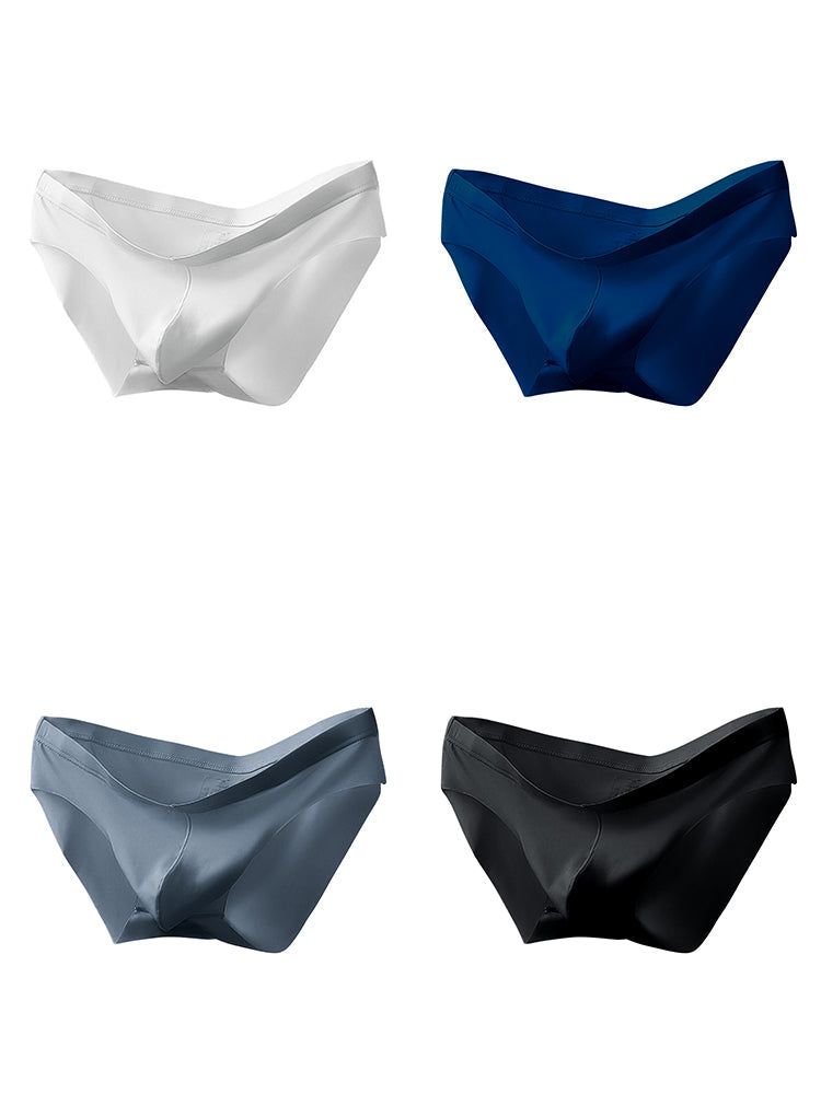 4 Pack Men's Seamlessess Thin Pouch Bikini | dmunderwear detail image 16