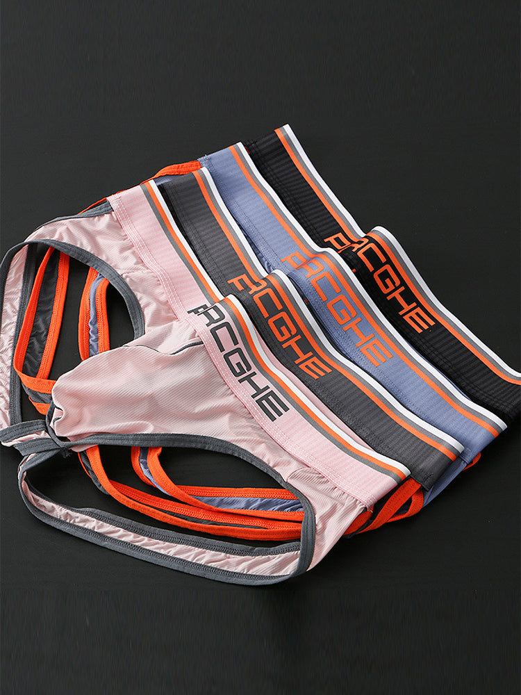 3 Pack Men's Low-Rise Sexy Ultra-Flexible Soft-Touch Firm Support Snug Fit Jockstrap | dmunderwear detail image 6