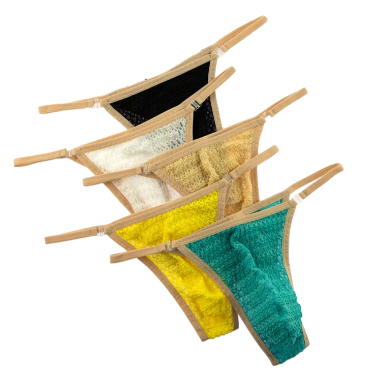 4 Pack Woven Bahama Thongkini | dmunderwear